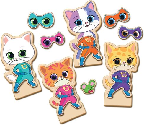 Disney Super Kitties Wooden Magnetic Dress Up Set in Kuwait