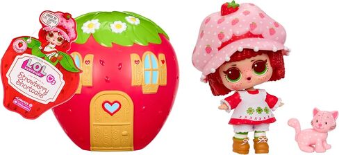 LOL Surprise Loves The World of Strawberry Shortcake Tots مع دمى معطرة وحيوانات أليفة ومجموعة لعب بيت الفراولة المتحولة - هدية للأطفال من سن 4 سنوات فما فوق in Kuwait