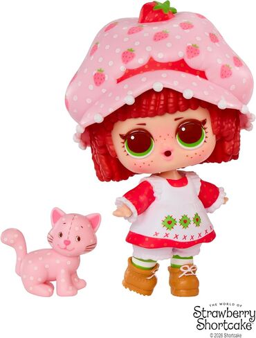 LOL Surprise Loves The World of Strawberry Shortcake Tots مع دمى معطرة وحيوانات أليفة ومجموعة لعب بيت الفراولة المتحولة - هدية للأطفال من سن 4 سنوات فما فوق in Kuwait
