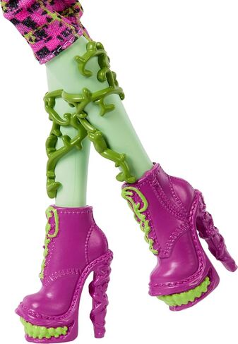 دمية Monster High Boo-riginal Creeproduction، نسخة قابلة للجمع من Venus McFlytrap مع حامل الدمية والمذكرات وChewlian للحيوانات الأليفة in Kuwait