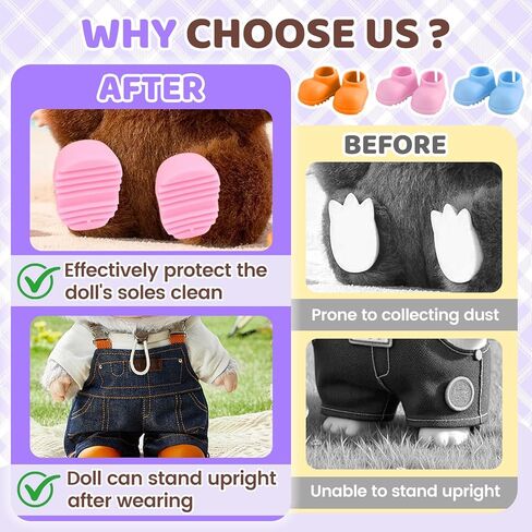 10 Pairs 17cm Doll Shoes,Silicone Mini Shoes,Vibrant Color Mini Boots 6.7in Doll Accessories in Kuwait