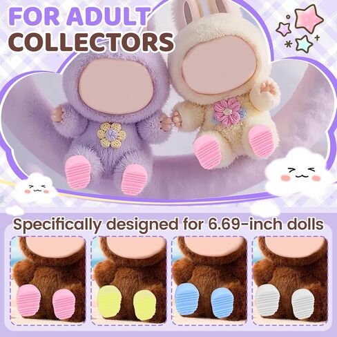 10 Pairs 17cm Doll Shoes,Silicone Mini Shoes,Vibrant Color Mini Boots 6.7in Doll Accessories in Kuwait