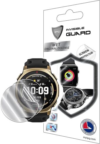IPG for Amazfit T-Rex Ultra Smart Watch Hydrogel Screen Protector (2 Units) Invisible HD Clear Film Anti Scratch Guard-Smooth/Self-Healing/Bubble for T-Rex Ultra in Saudi Arabia