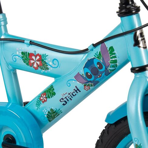 Huffy Disney Stitch Bike, 12", 14", 16" Kids Bike, Ages 2-9 years, Blue in Kuwait
