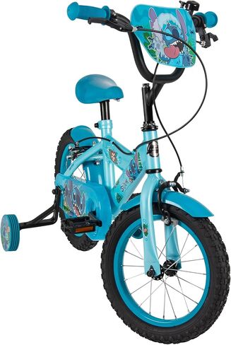 Huffy Disney Stitch Bike, 12", 14", 16" Kids Bike, Ages 2-9 years, Blue in Kuwait
