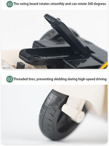 360° Rotating Electric Scooter Toy For 17Cm Doll With Lights & Music, Cute Motorcycle Desktop Decor For Doll Collectors, Beige (Battery Not Included, Screwdriver Included, Color Box Packaging) in Kuwait