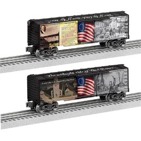 سيارة ليونيل بول ريفير "Midnight Ride" بمناسبة الذكرى الـ 250 لتأسيس MUSA O Gauge Model Train Boxcar in Kuwait