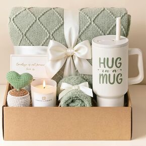 Sympathy Gift Baskets for Loss of Loved One - Condolences Bereavement Grief Gifts for Loss of Mom Dad - Miscarriage Care Package for Women Hug in a Box Memorial Gifts for Loss of Mother Father Husband in Saudi Arabia