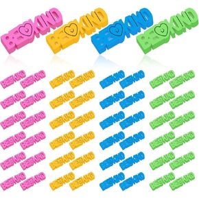 Tinlade 48 Pcs Be Kind Word Erasers Bulk 1.75 Inch Positive Attitude Erasers for Office, Home, 4 Colors in Kuwait