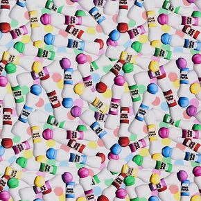 Mook Fabrics Cotton Bingo, Multi, 15 Yard Bolt in Saudi Arabia