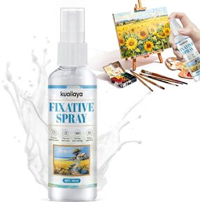 Fixative Spray, Fixative Spray for Pencil Drawings High-Efficiency Color Fixing Protect the Painting Extend the Preservation Time of Works for Pastels Oil Pastels Acrylics Sketches Etc, 100ml in Kuwait
