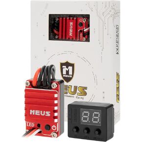 MEUS Racing ME25 25A Brushed Mini ESC for SCX24 TRX4M ASCENT-18 SCX30 1/30 1/24 1/18 RC Crawler Upgrades (V2) in Kuwait