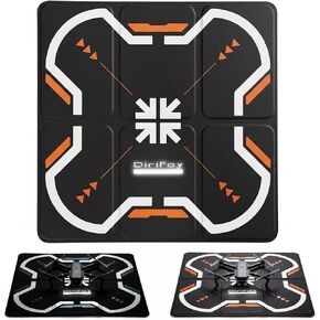 Drone Landing Platform, 17-Inch Portable Waterproof with Reflective Night LOGO Elements, All-Weather, Compatible with Most Drones (Black-Orange) in Saudi Arabia