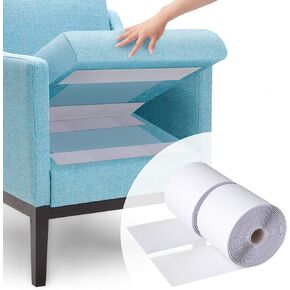 4.4''×16.5 Feet Black Heavy Duty Hook and Loop Tape Adhesive, Keep Couch Cushions from Sliding or Blowing at Outdoor, Picture Wall Hanging, No Punching Wall Mounting, Keep Your Carpet Rugs in Place in Saudi Arabia