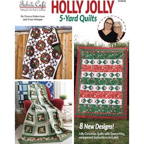 Fabric Cafe Holly Jolly 5-Yard Quilt Book – Christmas Patterns for Holiday Sewing, Easy Beginner Quilts, Festive Designs Using Five Yards of Fabric in Kuwait
