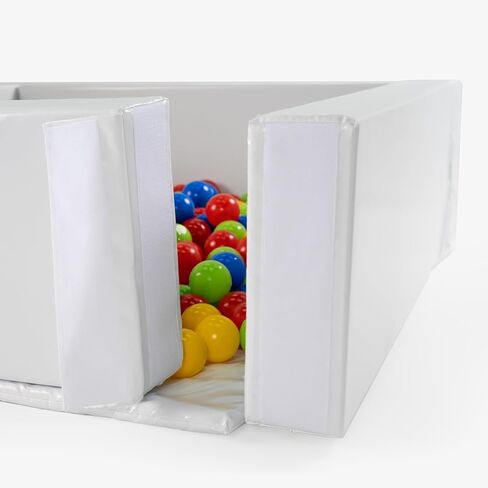 White Soft Foam Ball Pit for Kids – 65" Square Play Pool for Toddlers (White, 54x54x10 inches) in Kuwait