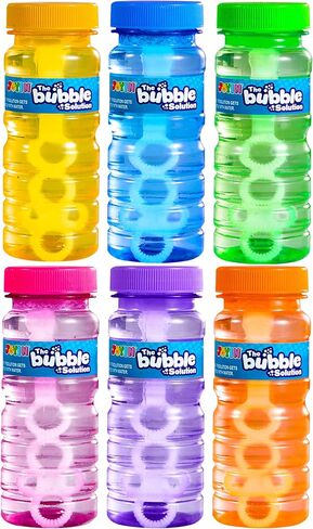 JOYIN Bubble Bottles 6/12/24/36PCS (4oz Solution), Bubbles for Toddlers, Blow Bubbles Solution Wand Bulk for Party Favors for Kids, Toddler Summer Outdoor Toys Gift for Kids (6) in Kuwait