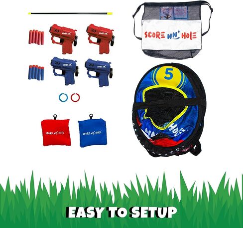 Blast NN' Hole Starter Set | Blasters Meets Cornhole | 1x Target Set | in Kuwait