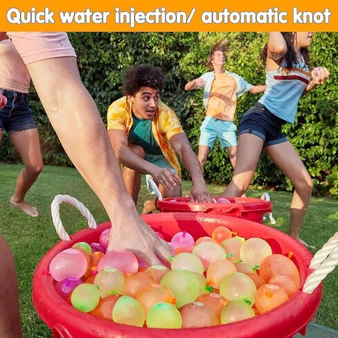 AILIFE Water Balloons Quick Fill -1000 Pack Summer Outdoor Party Toys for Kids Ages,Water Balloons for Garden Backyard Splash Pool Play, Cool Gifts for Boys Girls in Kuwait