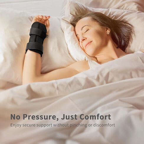 Bracoo Wrist Brace for Carpal Tunnel Day & Night, Adjustable Wrist Support Wrap with Splint, For Women Men, Fit Right Left Hand, Arthritis, Tendonitis, Sprain, Carpal Tunnel Syndrome, WB31 in Saudi Arabia