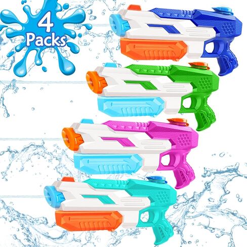 Mini Water Gun for Kids Toddler: 2 Pack Water Guns Soaker Squirts Blasters with Trigger for Boys Girls Bath Toys - Ideal Pool Toys Summer Outdoor Beach Fighting Play in Kuwait