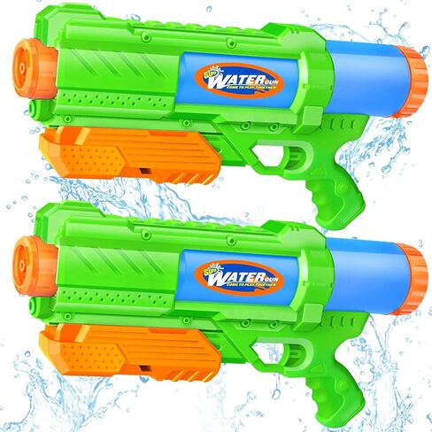 Mini Water Gun for Kids Toddler: 2 Pack Water Guns Soaker Squirts Blasters with Trigger for Boys Girls Bath Toys - Ideal Pool Toys Summer Outdoor Beach Fighting Play in Kuwait