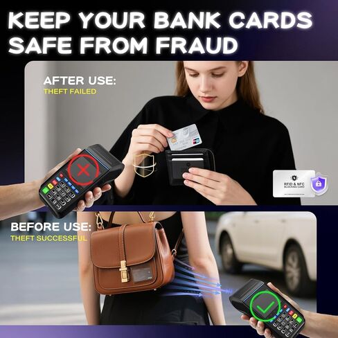 2 Pack RFID Blocking Card, NFC Debit Credit Card Passport Protector, Entire Wallet Protection Blocker Set for Men & Women, Smart Slim Design Perfectly fits in Wallet and Purse-Silver(Silver-2PCS) in Saudi Arabia