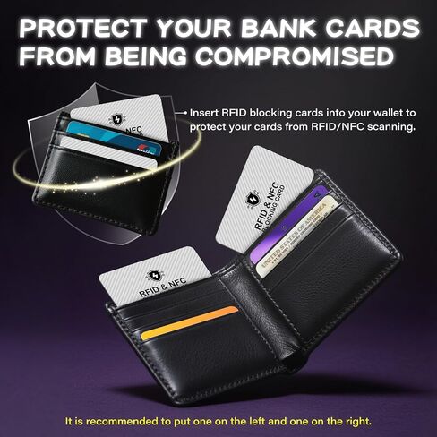 2 Pack RFID Blocking Card, NFC Debit Credit Card Passport Protector, Entire Wallet Protection Blocker Set for Men & Women, Smart Slim Design Perfectly fits in Wallet and Purse-Silver(Silver-2PCS) in Saudi Arabia