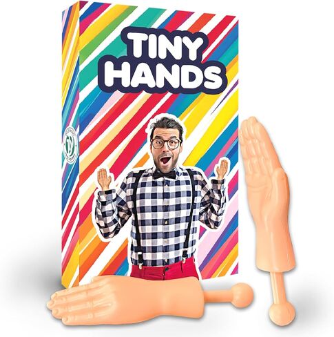 DR DINGUS Tiny Hands (زوج واحد - أصلي) - دمية يد صغيرة أصلية صغيرة - تجعل أي شخص يضحك - مرح بحجم الجيب وضحك كبير - TikTok الشهير - متعة الأصدقاء والعائلة in Kuwait