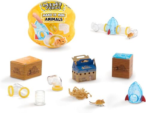 سلسلة MGA's Miniverse Make It Mini Animals 2 مقتنيات صغيرة، حزمة عمياء، DIY، حرف يدوية، راتنج، حيوانات طبق الأصل، جامعي، هدايا، 8+ in Kuwait