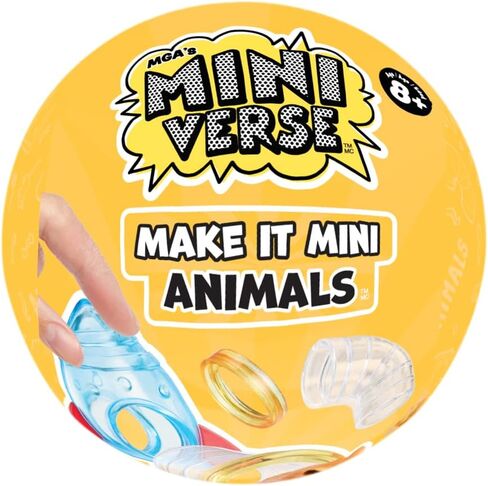 سلسلة MGA's Miniverse Make It Mini Animals 2 مقتنيات صغيرة، حزمة عمياء، DIY، حرف يدوية، راتنج، حيوانات طبق الأصل، جامعي، هدايا، 8+ in Kuwait