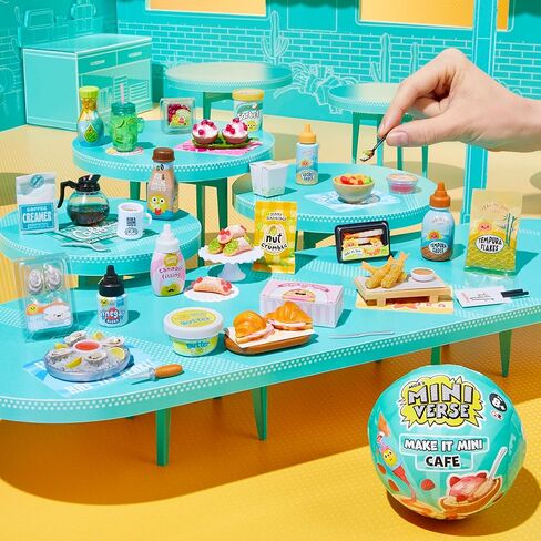 MGA's Miniverse Make It Mini Cafe Series 6، مقتنيات صغيرة - تغليف غامض غامض، DIY، لعب الراتنج، طبق الأصل من الطعام، غير صالح للأكل، جامعي، 8+ in Kuwait