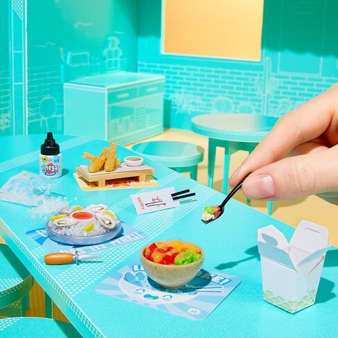 MGA's Miniverse Make It Mini Cafe Series 6، مقتنيات صغيرة - تغليف غامض غامض، DIY، لعب الراتنج، طبق الأصل من الطعام، غير صالح للأكل، جامعي، 8+ in Kuwait