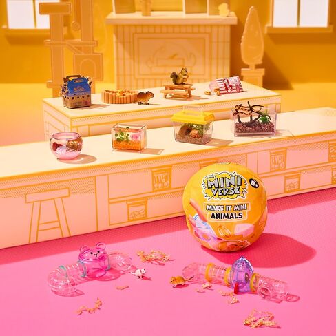 MGA's Miniverse Make It Mini Animals Series 2 (3 عبوات) مقتنيات صغيرة، حزمة عمياء، DIY، الحرف اليدوية، الراتنج، حيوانات طبق الأصل، جامعي، هدايا، 8+ in Kuwait