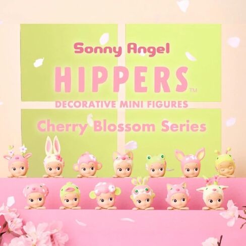 Sonny Angel Cherry Blossom HIPPERS - شخصية صغيرة مزخرفة أصلية/سلسلة إصدار محدود - 1 صندوق مخفي مغلق in Kuwait