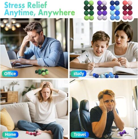 Magnetic Sensory Fidget Balls (8PCS), Weighted Magnet Balls Fidget Toys for Teens Adult ADHD Autism Anxiety, Quiet Stress Relief Office Desk Gadgets, Hand Therapy Sensory Toy Items Gift (Blue) in Saudi Arabia