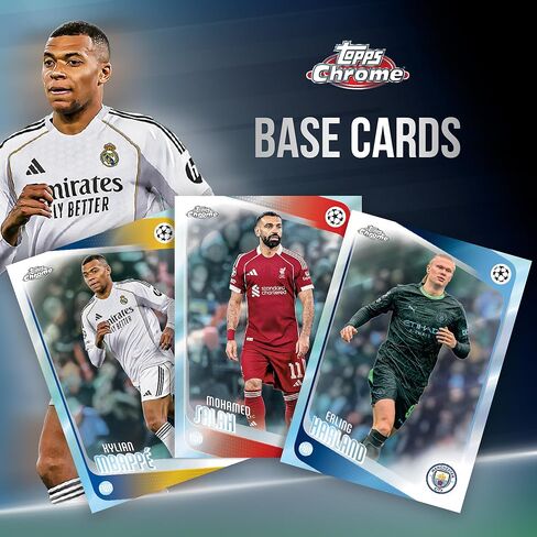 مسابقات نادي الاتحاد الأوروبي لكرة القدم 2025-26 Topps Chrome - مختومة من المصنع - صندوق القيمة in Kuwait