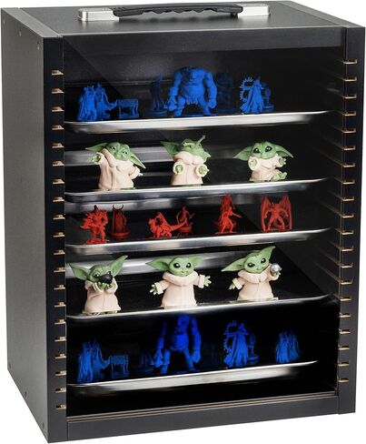 Miniature Carrying Case for Collectibles | Miniature Storage & Display Case for Figurines | Figure Model Holder & Transport Box | Also for Action Figures in Kuwait