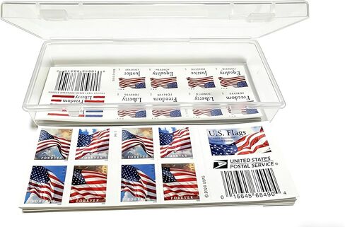 حافظة حماية طوابع الورق، ورقة مكونة من 20 ختمًا، كتيب مكون من 20 حامل طوابع بريدية، حقيبة تخزين لورقة مستطيلة صغيرة مكونة من 20 ختمًا (غير متضمنة الطوابع) in Kuwait