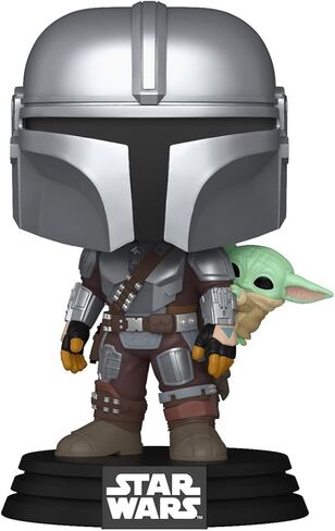 Funko Pop! Star Wars: Mandalorian & Grogu - The Mandalorian with Grogu - Collectable Vinyl Figure - Gift Idea - Official Merchandise - Toys for Kids & Adults - Star Wars Fans in Kuwait
