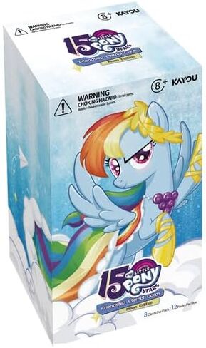 بطاقات KAYOU My Little Pony Friendship Eternal، سلسلة إصدار القمر 2، باللغة الإنجليزية، 12 حزمة نفطة مع بطاقة ترويجية، موضوع الاحتفال بالذكرى السنوية in Kuwait