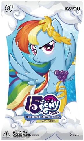 بطاقات KAYOU My Little Pony Friendship Eternal، سلسلة إصدار القمر 2، باللغة الإنجليزية، 12 حزمة نفطة مع بطاقة ترويجية، موضوع الاحتفال بالذكرى السنوية in Kuwait