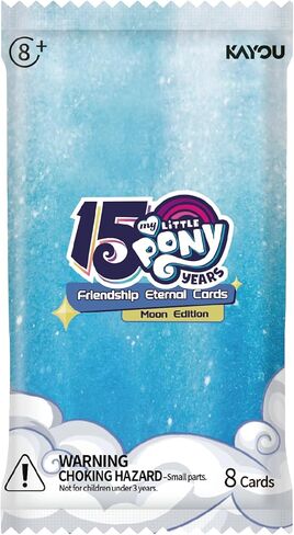 بطاقات KAYOU My Little Pony Friendship Eternal، سلسلة إصدار القمر 2، باللغة الإنجليزية، 12 حزمة نفطة مع بطاقة ترويجية، موضوع الاحتفال بالذكرى السنوية in Kuwait