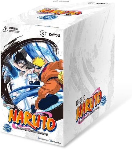 KAYOU Naruto-Smriti Heaven Scroll Collectible Trading Card Box, Series 1, 158 Card Types, 24 Packs, 8 Cards per Pack, Ages 8+ in Kuwait