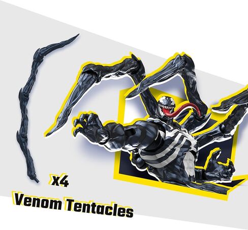 BLOKEES Champion Class - Marvel Rivals - شخصية عمل Venom - مجموعة نماذج مكونة من 185 قطعة - 6 بوصة - 90 نقطة مفصلية - التجميع مطلوب - بدون أدوات - بدون قطع - بدون غراء - بدون طلاء - العمر 14 عامًا فما فوق in Kuwait
