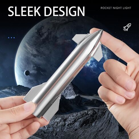 SpaceX Starship Rocket Model with Metallic Texturel - Launcher Toy Heavy Falcon 9 Dragon Creative Desktop Ornament, Aircraft Toy, Ideal Gift for Kids for Space NASA Lover in Kuwait