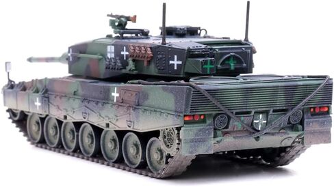 بانزركامبف | نموذج مقياس 1:72 دييكاست عسكري | دبابة القتال الرئيسية Leopard 2A4 (مع أنبوب التنفس) أوكرانيا، تمويه ثلاثي الألوان | الموديل 12226PC in Kuwait
