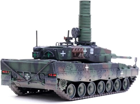 بانزركامبف | نموذج مقياس 1:72 دييكاست عسكري | دبابة القتال الرئيسية Leopard 2A4 (مع أنبوب التنفس) أوكرانيا، تمويه ثلاثي الألوان | الموديل 12226PC in Kuwait