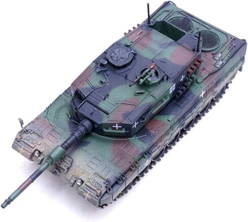 بانزركامبف | نموذج مقياس 1:72 دييكاست عسكري | دبابة القتال الرئيسية Leopard 2A4 (مع أنبوب التنفس) أوكرانيا، تمويه ثلاثي الألوان | الموديل 12226PC in Kuwait