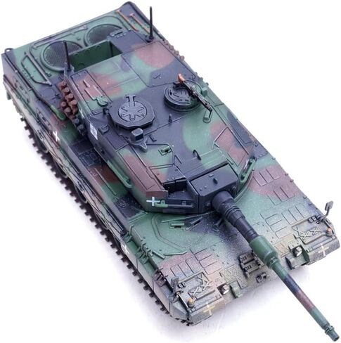 بانزركامبف | نموذج مقياس 1:72 دييكاست عسكري | دبابة القتال الرئيسية Leopard 2A4 (مع أنبوب التنفس) أوكرانيا، تمويه ثلاثي الألوان | الموديل 12226PC in Kuwait